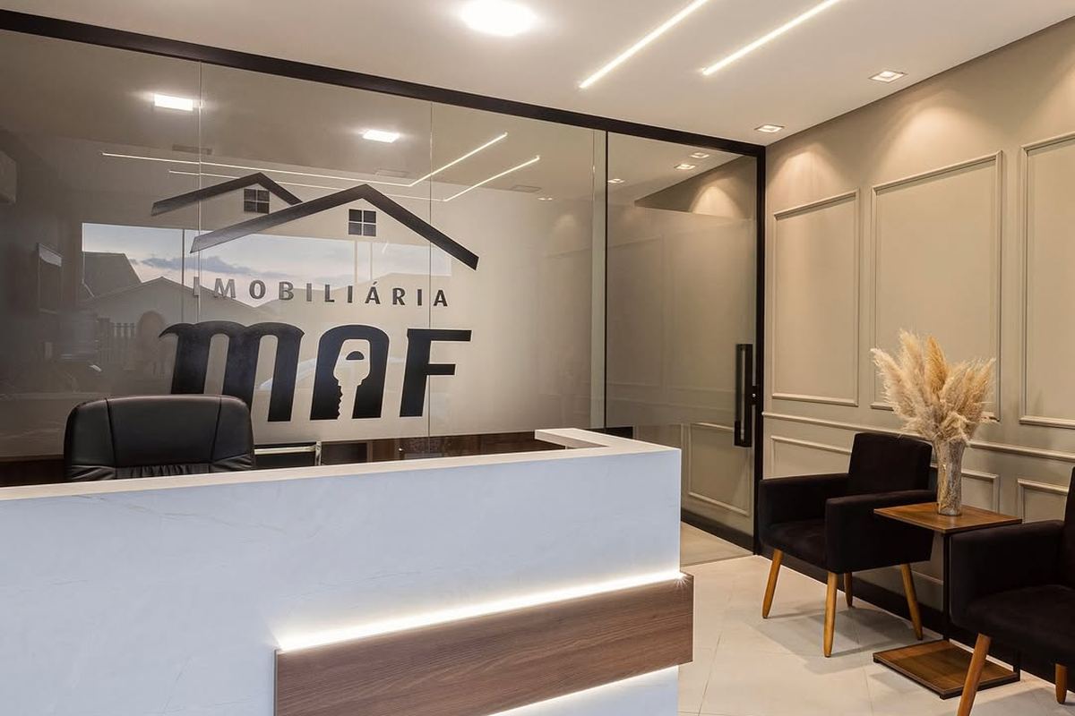 Recepção interna da MAF Ferreira Imobiliária